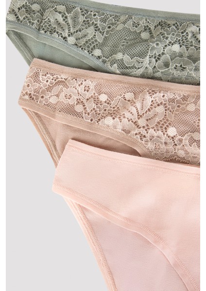 Fresh Spring Lace Dantel 3lü Slip fiyatları
