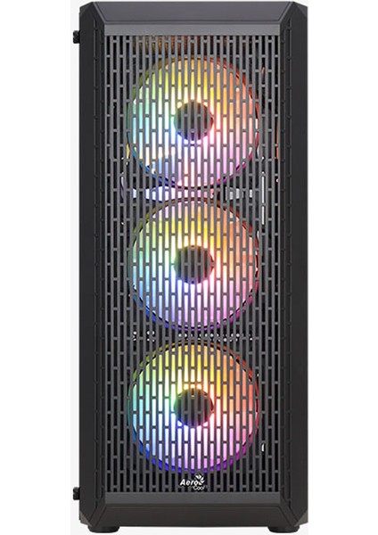 Beam 500W 4X12CM Frgb LED Fanlı, Mesh Ön Panel, Temperli Cam Yan Panel, USB 3.0 Atx Bilgisayar Kasası (AE-BEAM-500)