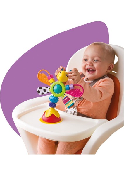 Adore Oyuncak 27243 Tomy Lamaze - Ateşböceği Freddie Mama Sandalyesi Oyuncağı +6 Ay