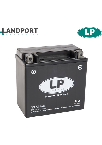 Sla Akü (Mb YTX14-4) / Yamaha / Yzf R Thunderace / 1000CC / 12 Ah / 1996-1997-1998-1999-2000