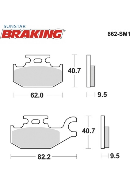 Yarı Metalik Arka Fren Balatası / Suzukı / Uh 200 Burgman / 200CC / Arka / 2007-2008-2009-2010-2011-2012-2013-2014-2015-2016-2017-2018-2019-2020 fiyatları