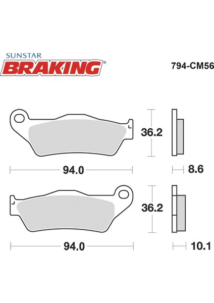 Sinterli Arka Fren Balatası / Bmw / S 1000 Xr / 1000CC / Arka / 2014-2015-2016-2017-2018-2019-2020-2021 fiyatları