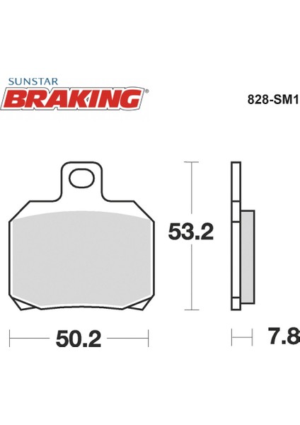 Yarı Metalik Arka Fren Balatası / Pıaggıo / X9 Evolutıon / 500CC / Arka / 2003-2004-2005-2006-2007