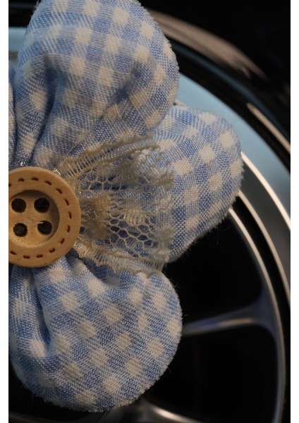 Mavi Pötikare & Düğmeli Çiçek Klima Koku fiyatları