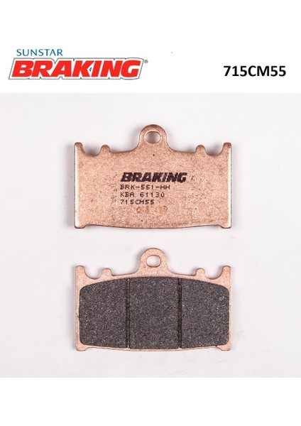 Sinterli Ön Fren Balatası / Suzukı / Tl S / 1000CC / Ön Iki Takım Kullanır / 1997-1998-1999-2000-2001