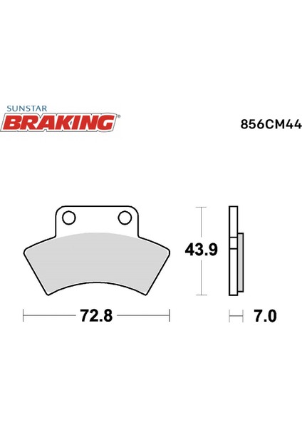 Sinterli Arka Fren Balatası / Polarıs / Xplorer L 4x4 / 400CC / Arka / 1995-1996-1997-1998