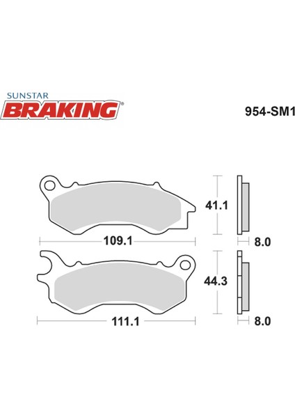 Yarı Metalik Ön Fren Balatası / Peugeot / Django / 150CC / Ön / 2015-2016-2017