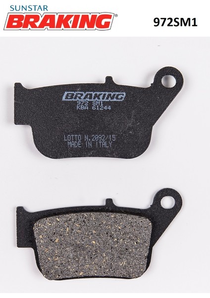 Yarı Metalik Arka Fren Balatası / Yamaha / X-Max (Abs Yok) / 250CC / Arka / 2014-2015-2016