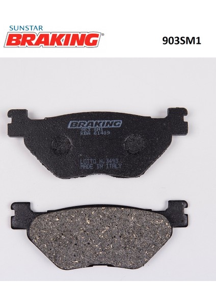 Yarı Metalik Arka Fren Balatası / Yamaha / Xvs Mıdnıght Star / 1300CC / Arka / 2007-2008-2009-2010-2011-2012-2013-2014-2015-2016