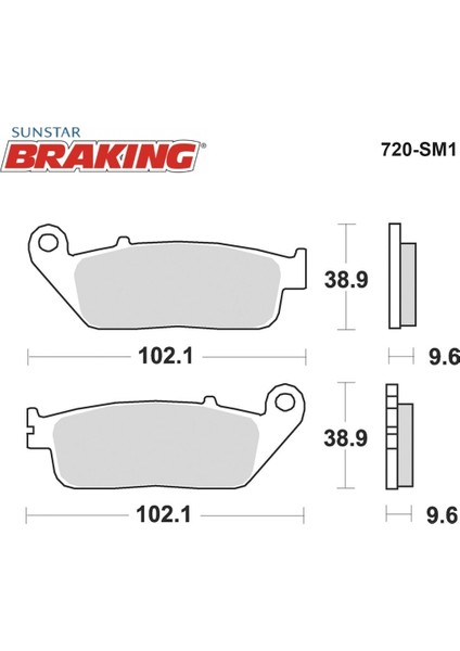 Yarı Metalik Fren Balatası / Kymco / Downtown I / 300CC / Ön / 2009-2010-2011-2012-2013-2014-2015-2016-2017 fiyatları