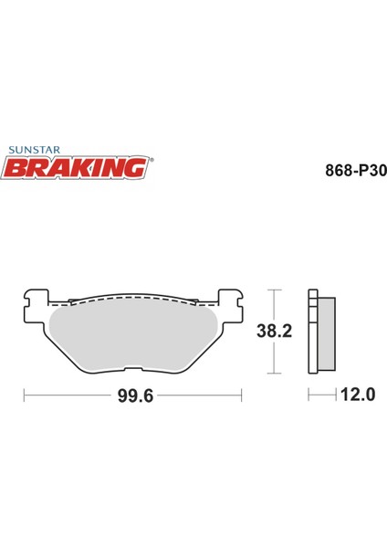 Sinterli Arka Fren Balatası / Yamaha / T-Max / 560CC / Arka / 2020-2021-2022