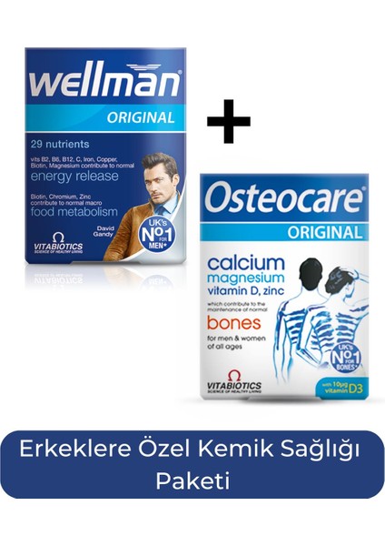 + Osteocare Original 30 Tablet Erkeklere Özel Kemik Sağlığı Paketi
