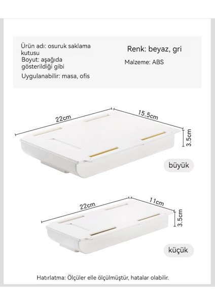 Çekmece Plastik Saklama Kutusu Masaüstü Ücretsiz Delme Saklama Kutusu (Yurt Dışından)