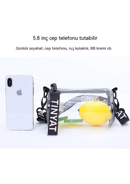 Moda Su Geçirmez Pvc Jöle Çanta Messenger Mini Duffel Çanta (Yurt Dışından)