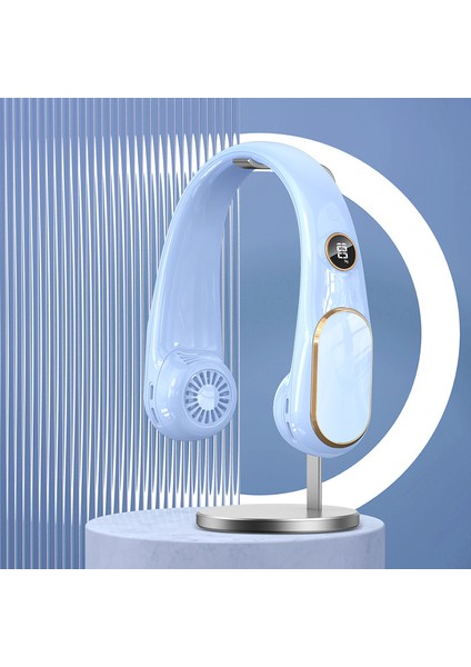 Yeni Asılı Boyun Taşınabilir Yapraksız Küçük Fan USB Şarj Edilebilir (Yurt Dışından)