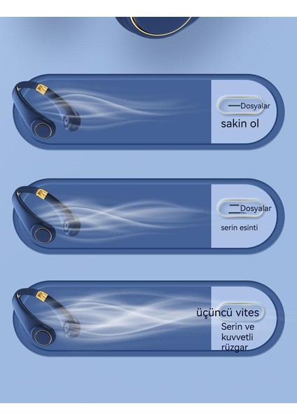Japon ve Kore Yeni Asılı Boyun Taşınabilir Fan USB Şarj (Yurt Dışından)