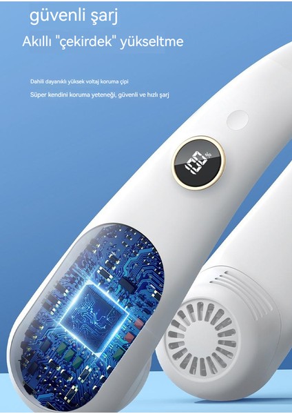 Yeni Asılı Boyun Taşınabilir Yapraksız Küçük Fan USB Şarj Edilebilir (Yurt Dışından) modelleri