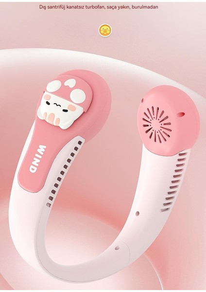 Hiçbir Yaprak Asılı Boyun Tembel Taşınabilir Şarj Edilebilir Fan USB Şarj Edilebilir (Yurt Dışından) fırsatları