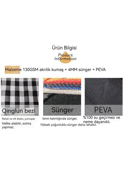 Mat Kalınlaştırılmış Plaj Açık Kamp Piknik Nem Geçirmez Mat (Yurt Dışından)