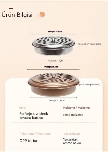 Ev Paslanmaz Çelik Ferforje Çelik Yanmaz Spiralli Sivrisinek Kovucu Kutusu (Yurt Dışından) indirimleri