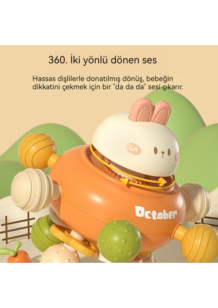 Bebek Çıngırak Diş Çıkarma Topu Dokunsal Oyuncaklar (Yurt Dışından)