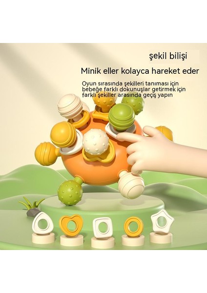 Bebek Çıngırak Diş Çıkarma Topu Dokunsal Oyuncaklar (Yurt Dışından)