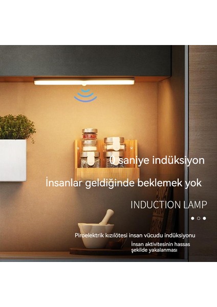 22 cm Akıllı Manyetik Emme Kendinden Yapışkanlı Insan Vücudu Indüksiyon LED Gece Lambası (Yurt Dışından)