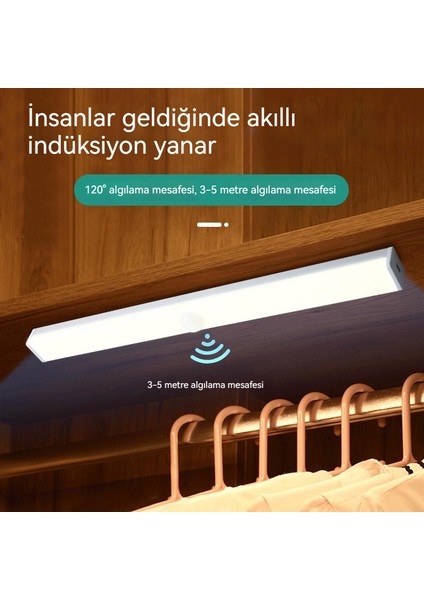 22 cm Akıllı Manyetik Emme Kendinden Yapışkanlı Insan Vücudu Indüksiyon LED Gece Lambası (Yurt Dışından)