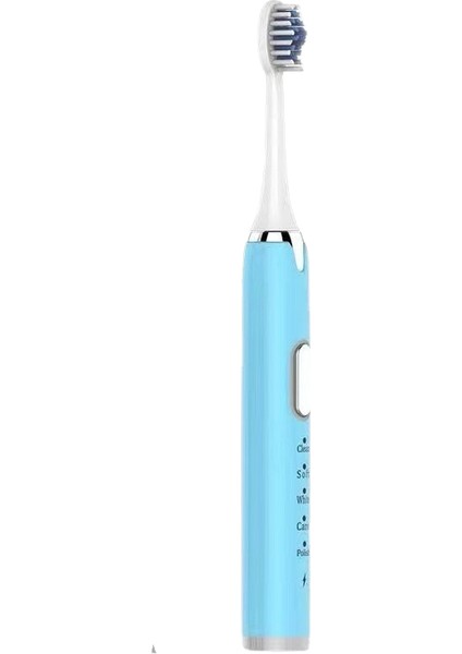 Şarj Edilebilir Su Geçirmez Çocuk Yetişkin Evrensel Elektrikli Diş Fırçası Üç Fırça Başlığı (Yurt Dışından)