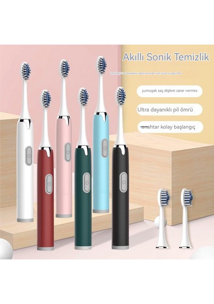 Şarj Edilebilir Su Geçirmez Çocuk Yetişkin Evrensel Elektrikli Diş Fırçası Üç Fırça Başlığı (Yurt Dışından) fiyatları