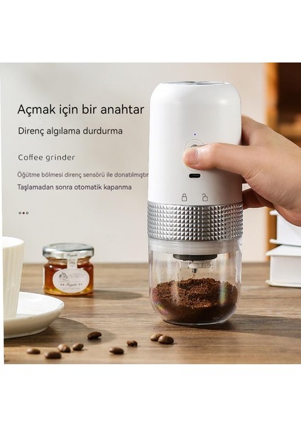 USB Açık Şarj Edilebilir Taşınabilir Kahve Öğütücü (Yurt Dışından)