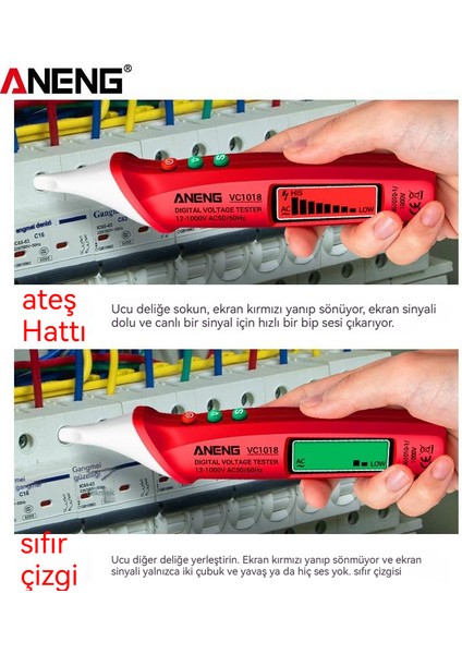 Aneng VC1018 Fotoselli Kontrol Kalemi (Yurt Dışından)