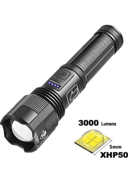 Yeni Çok Fonksiyonlu Xanes XHP50 1800LM Uzaktan El Feneri (Yurt Dışından)