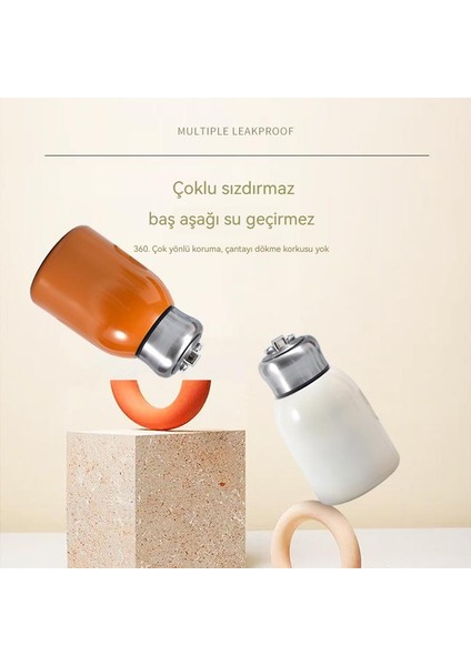 300 ml Paslanmaz Çelik Kemer Halkası Taşınabilir Tombul Termos Bardak (Yurt Dışından) modelleri