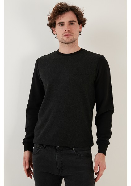 Pamuklu Regular Fit Bisiklet Yaka Sweat Erkek Sweat 5905041 fiyatları