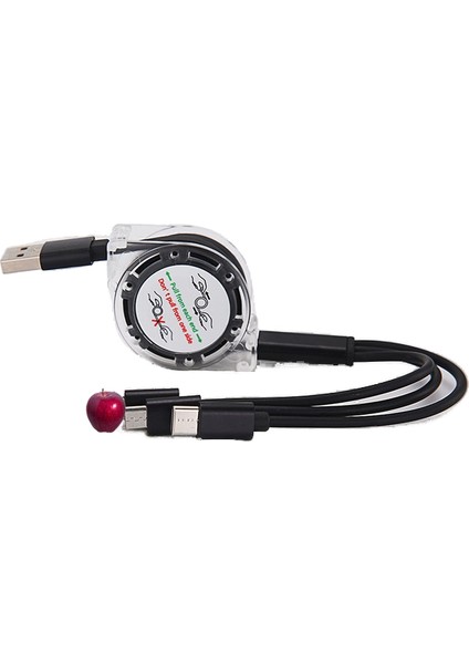 1 M Yeni Üçü Bir Arada Hızlı Şarj Çok Modelli USB Şarj Kablosu (Yurt Dışından)