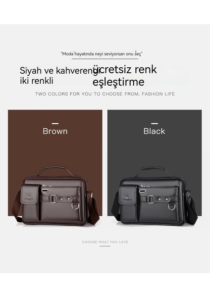 Ricky Lake Erkek Su Geçirmez Oxford Omuz Çantası (Yurt Dışından) modelleri
