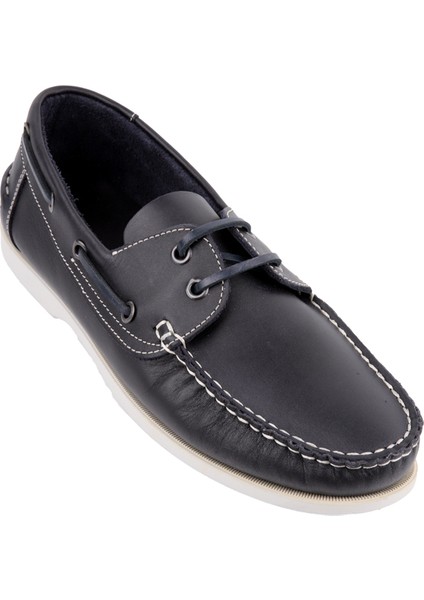 Marcomen 15544 Lacivert Loafer Deri Ayakkabı