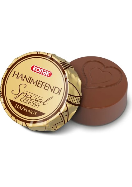 Hanımefendi Fındık Parçacıklı, Dolgulu Sütlü Çikolata 1000 gr