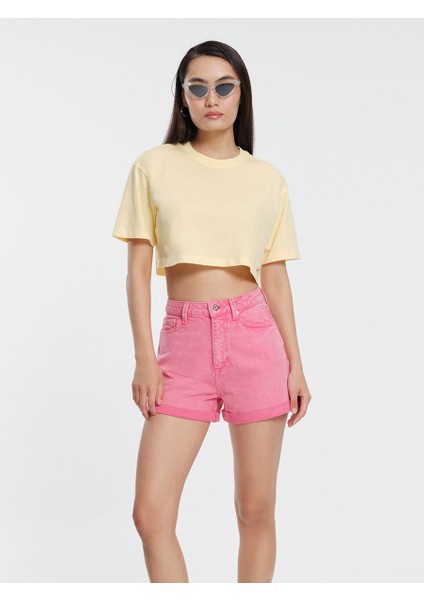 Loose Crop Bayan Tshirt K.kol