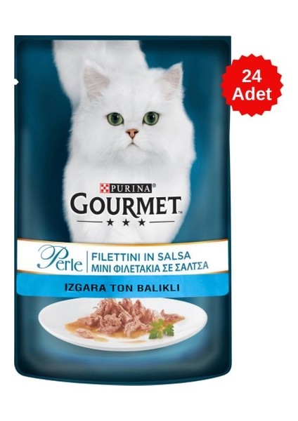 Izgara Ton Balıklı Pouch Kedi Yaş Maması 85 gr 24 Adet
