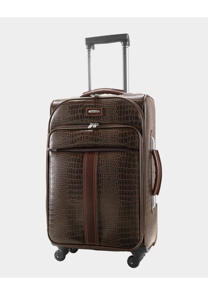 Çantaş 4 Tekerlekli Kabin Boy Valiz 433-012 Kahverengi