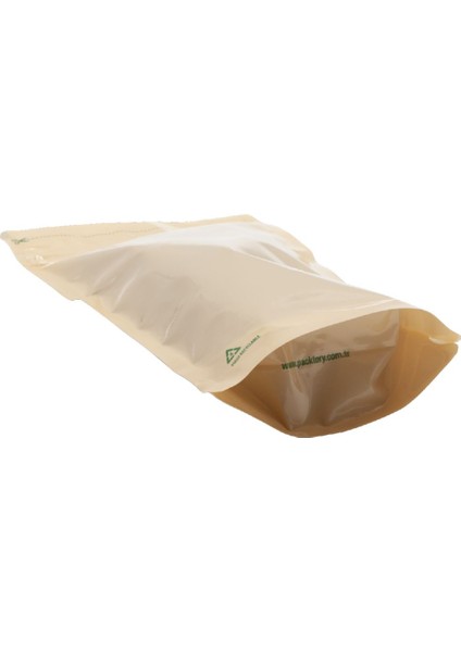 Geri Dönüştürülebilir Kahverengi Doypack 13 x 22,5 + 3,5 cm. 250 gr. - 1000 Adet