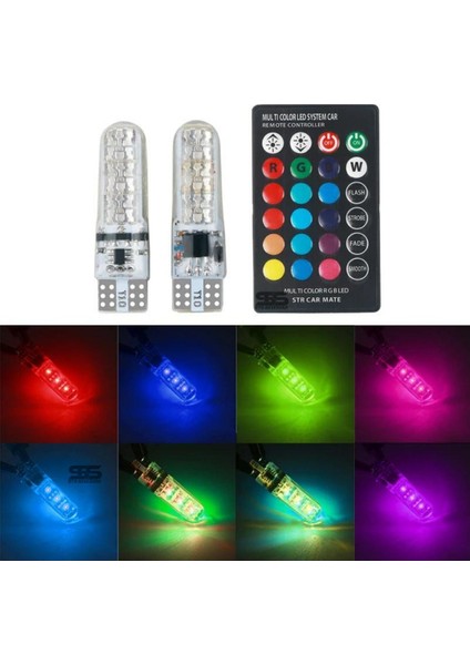Kumandalı Rgb T10 Park Ledi Far Ledi Renkli Park Ampulü Park Ledi Parkledi modelleri