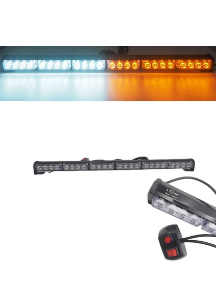 Çakar Lamba 24 LED Animasyonlu Sarı-Beyaz 12-24V/ LAPA537