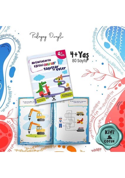 Aktivitelerle Eğitici Oyunlar - Taşıtlar ve Evler Kitap - Ayşen Oy