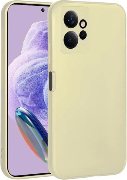 Xiaomi Redmi Note 12 4g Kılıf Lansman Tasarım Iç Yüzeyi Kadife Silikon