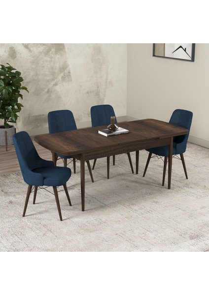 Hera Serisi Açılabilir Mdf Mutfak Salon Masa Takımı 4 Sandalyeli fiyatları