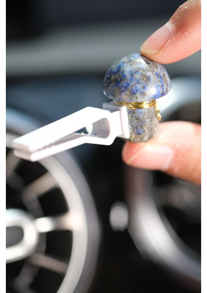 Lapis Lazuli Mantar Tel Sarmalı Doğal Taş Klima Kokusu