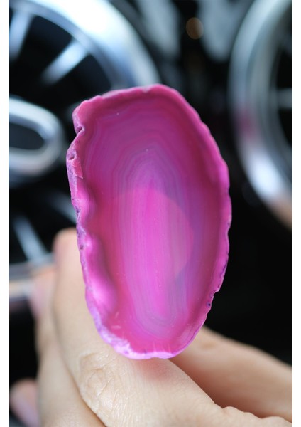 Pembe Dantel Akik Doğal Taş Klima Kokusu